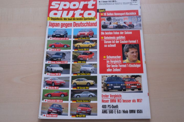 Deckblatt Sport Auto (01/1993)